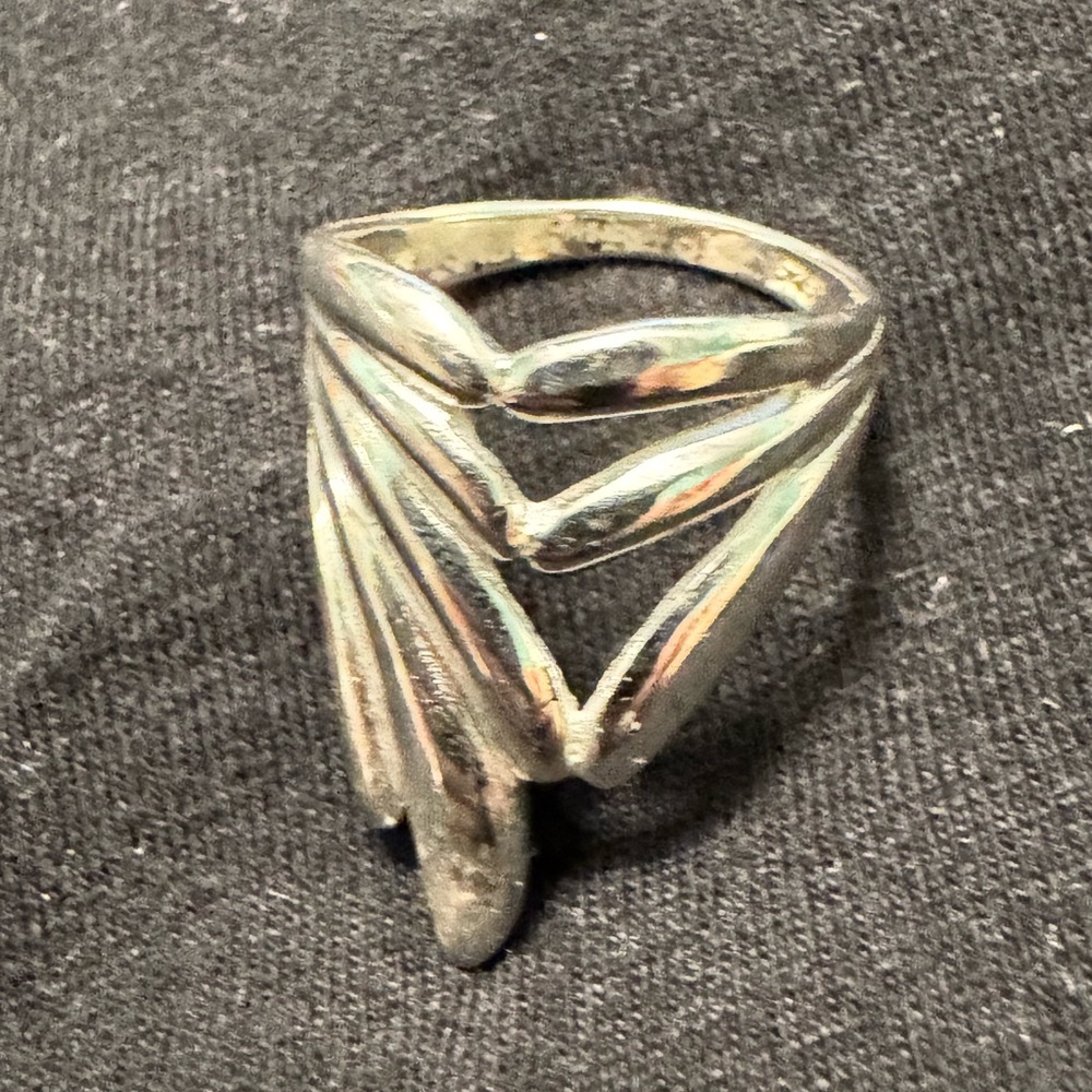 925 Sterling Silver Angel wings Women's Ring size 7 $33